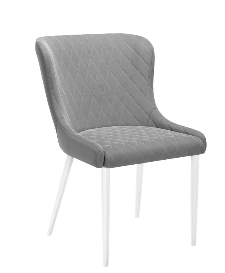 Стул DikLine 304 B22 GREY /ножки белые