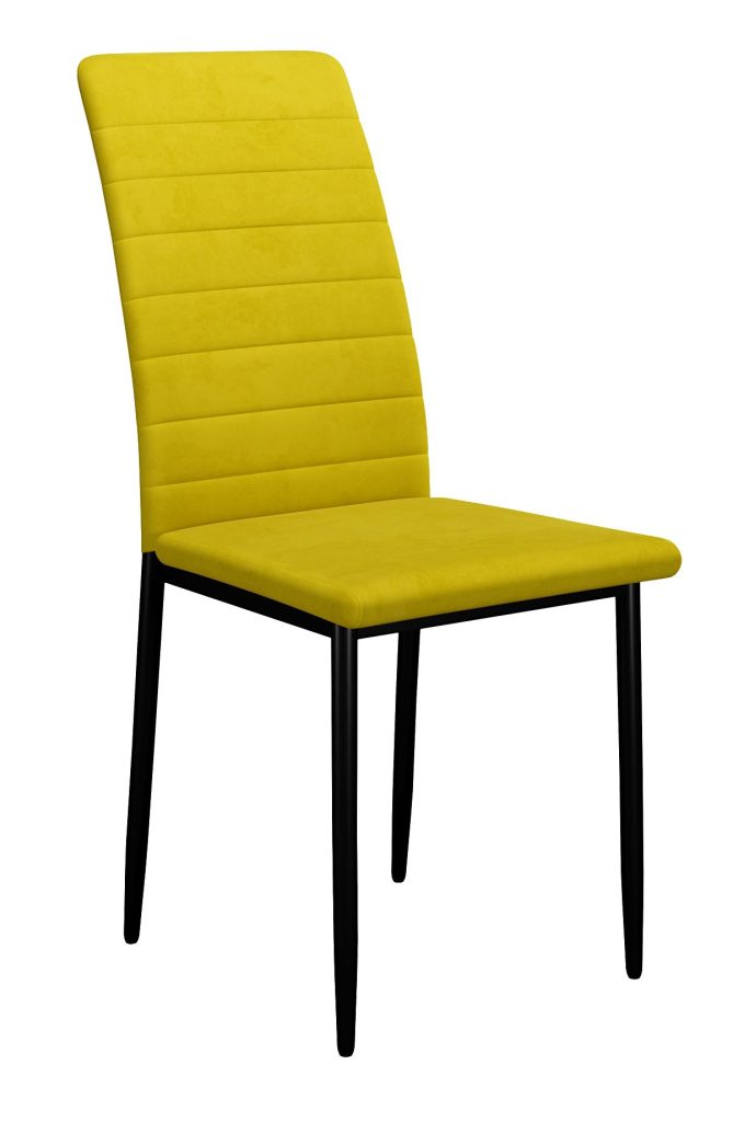 Стул DikLine ТЕКС каркас черный/  B16 YELLOW