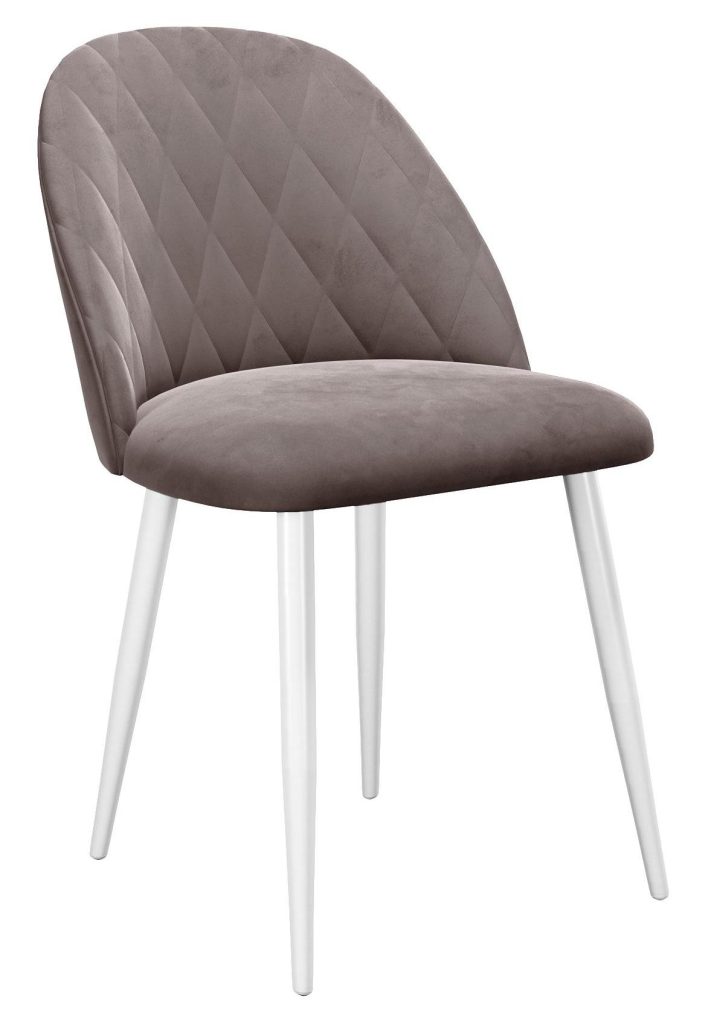 Стул DikLine 302 B5 LATTE, ножки белые