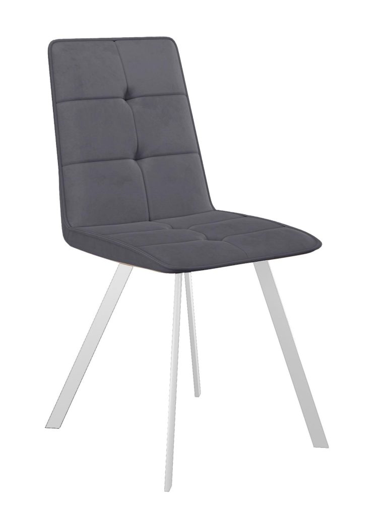 Стул DikLine 280 B28 ANTRACITE, ножки белые