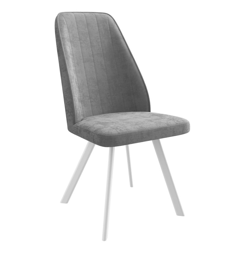 Стул DikLine 326PRO B22 GREY, ножки белые