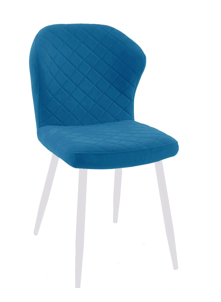 Стул DikLine 239М B8 BLUE, ножки белые