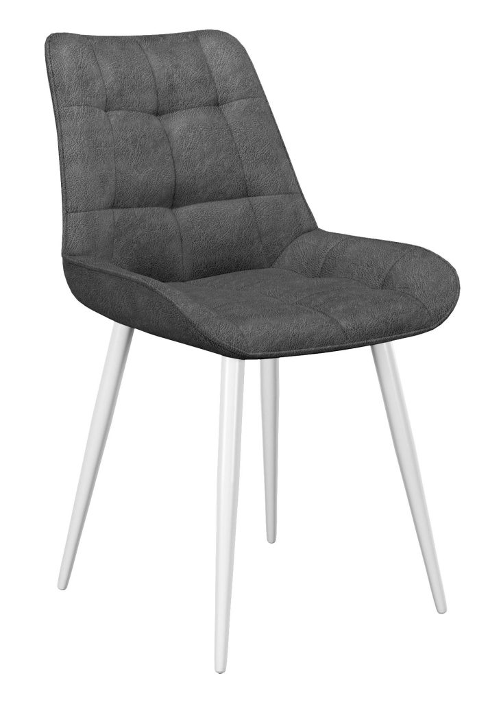 Стул DikLine 206М PRADO5 GREY, ножки белые