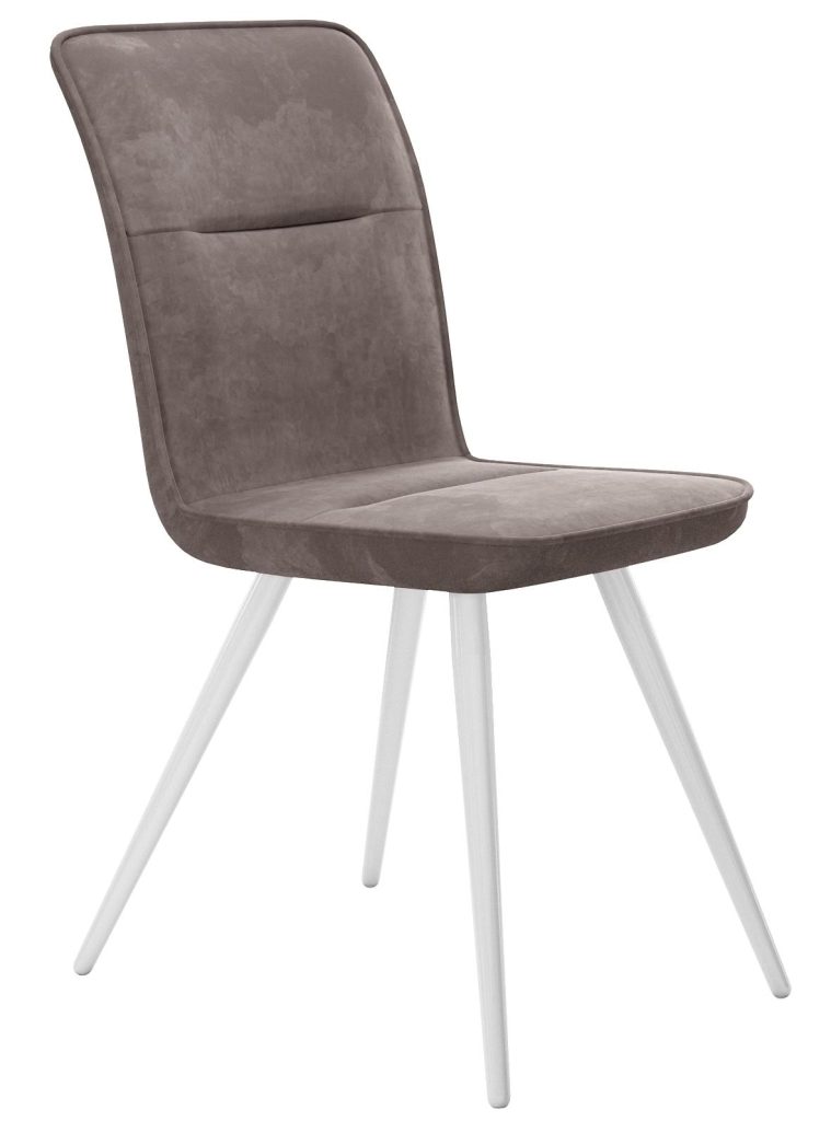Стул DikLine 208 B5 LATTE, ножки белые