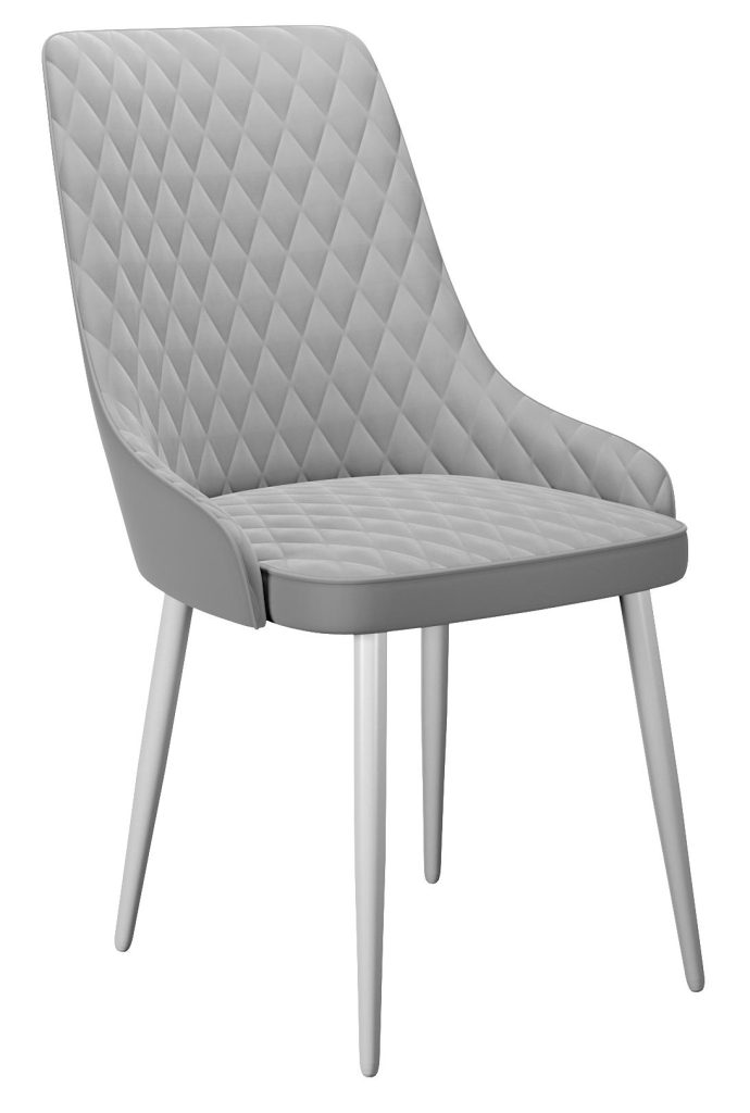 Стул DikLine 305 B22 GREY /ножки белые