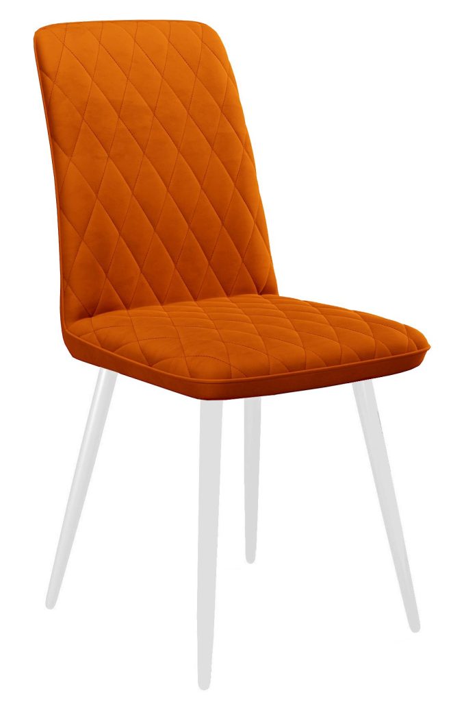 Стул DikLine 205 B17 TERRACOTTA /ножки белые