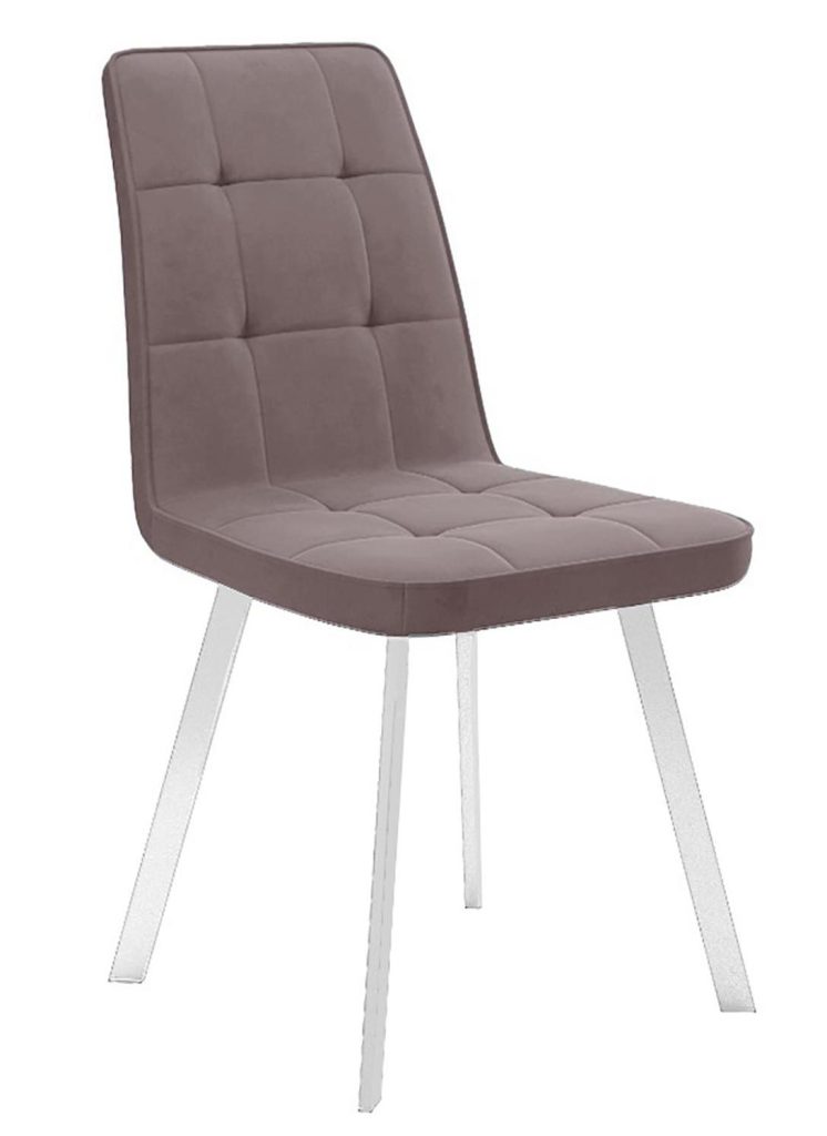 Стул DikLine 207 B5 LATTE, ножки белые